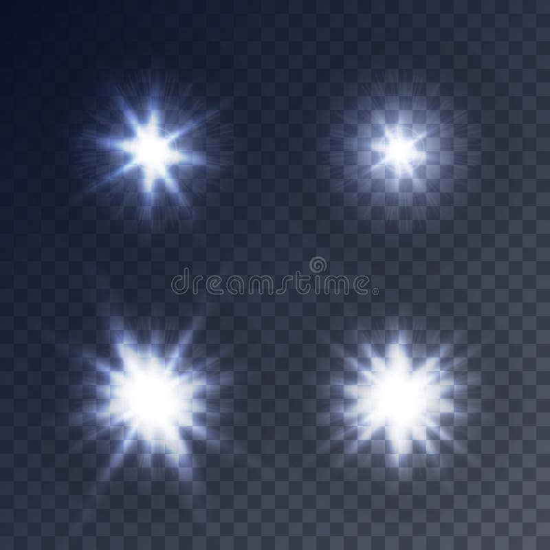 Lumières clignotantes d'étoiles, de clignotement et de scintillement illustration de vecteur Lumières clignotantes d'étoiles, de clignotement et de scintillement illustration de vecteur