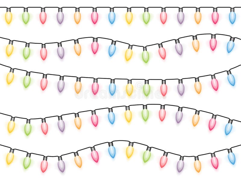 Lumières de Noël illustration libre de droits Lumières de Noël illustration libre de droits
