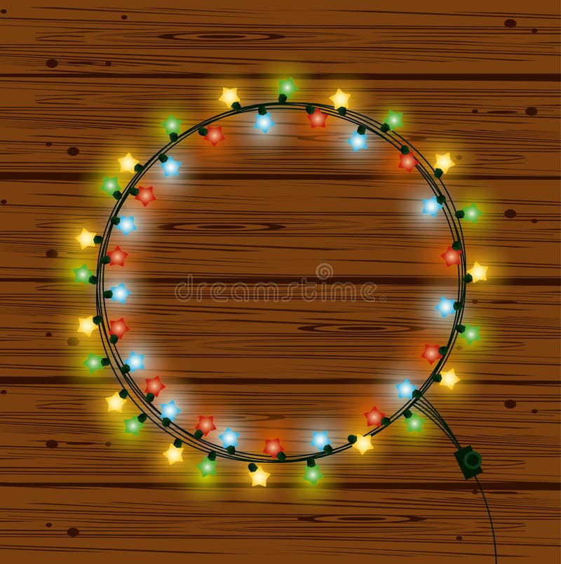 Lumières de Noël pour la décoration illustration stock Lumières de Noël pour la décoration illustration stock
