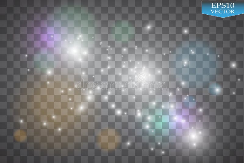 Lumières sur le fond transparent Illustration blanche d'abrégé sur vague de scintillement de vecteur Traînée blanche de la poussi illustration stock Lumières sur le fond transparent Illustration blanche d'abrégé sur vague de scintillement de vecteur Traînée blanche de la poussi illustration stock