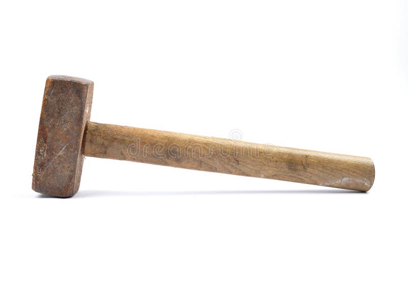 Old lump hammer stock image. Image of tool, used, maintenance 60192935