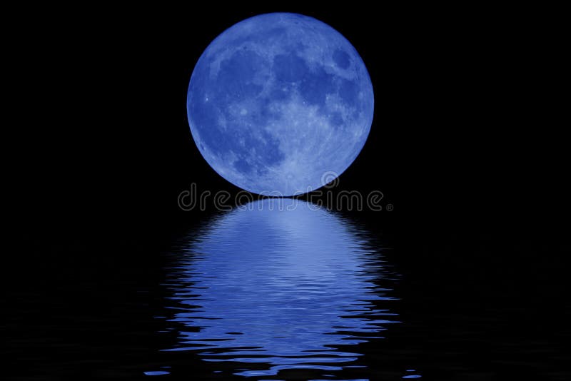 Luna blu illustrazione di stock Luna blu illustrazione di stock