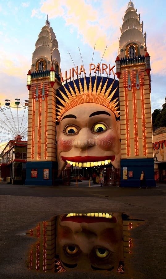 Luna park entrance in Sydney, Australia royalty free stock image