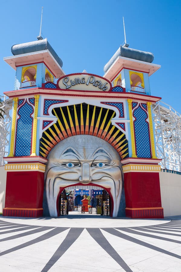 Entrance to Luna Park, Melbourne, Australia