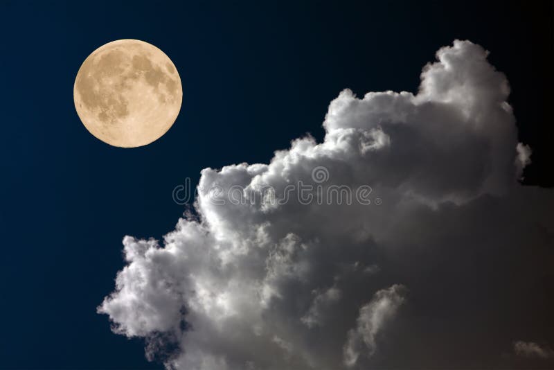 This is full moon on night sky. This is full moon on night sky