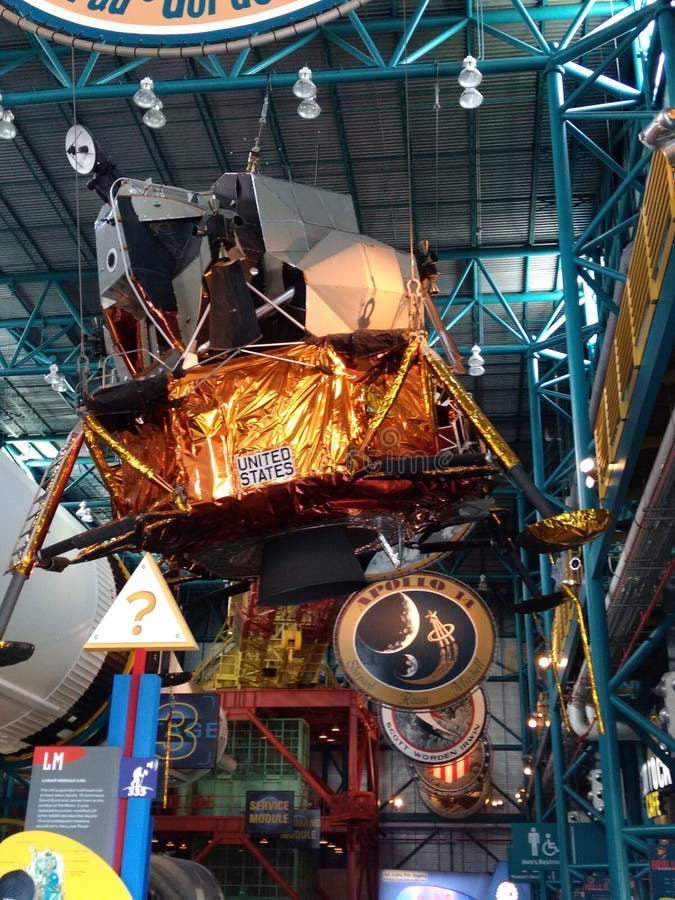 Lunar Module at Kennedy Space Center Editorial Stock Image Image of