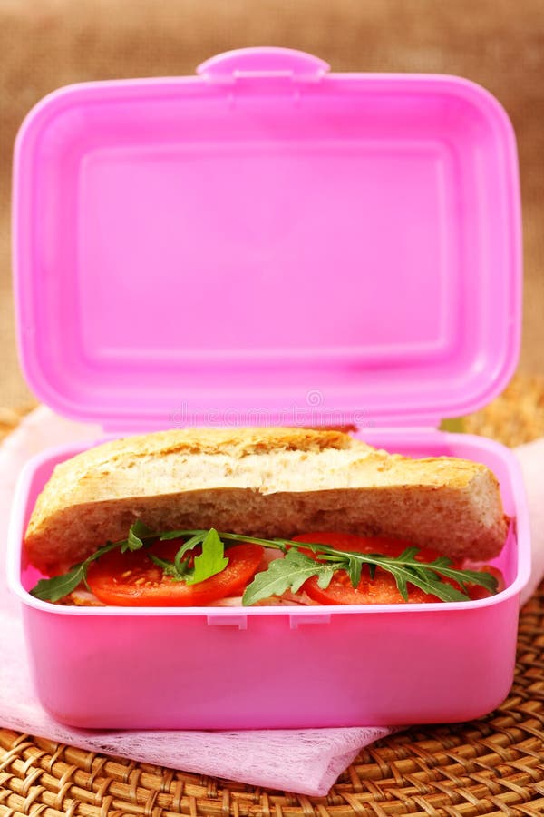 Lunch box stock photo. Image of wheat, studio, lettuce 9269712