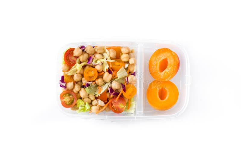 Healthy Meal Prep Containers with Pasta Salad, Vegetables, Chickpea and  Fruit on White Background Stock Photo - Image of container, pasta: 121419848