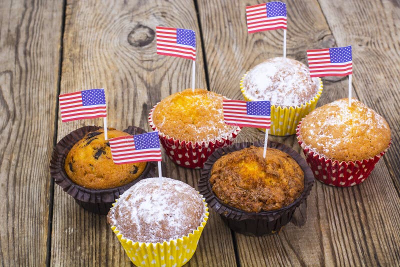 Lunch on Independence Day July 4. stock photos