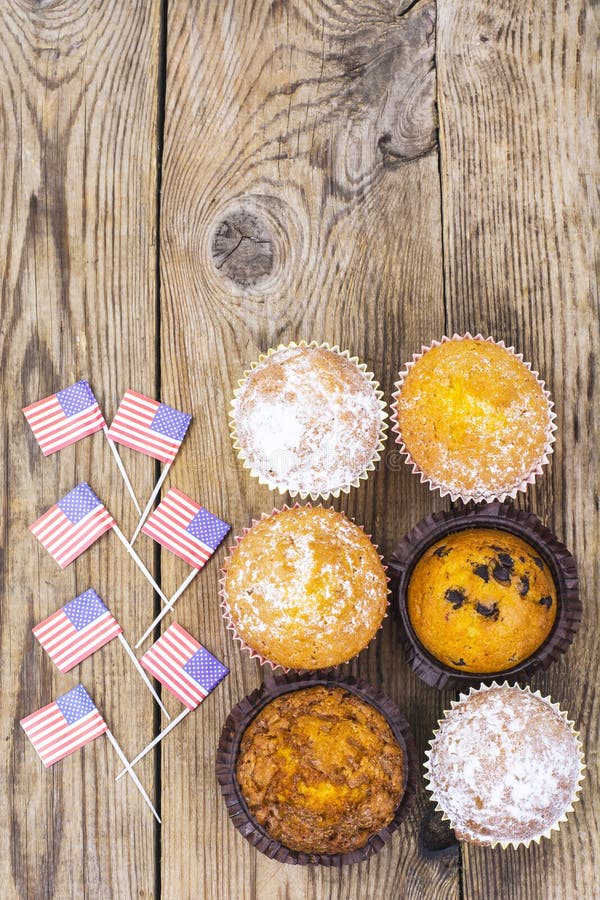 Lunch on Independence Day July 4. stock photo