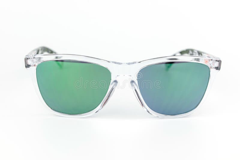 Lunettes de soleil de ski, lentille transparente de miroir de cadre image stock Lunettes de soleil de ski, lentille transparente de miroir de cadre image stock