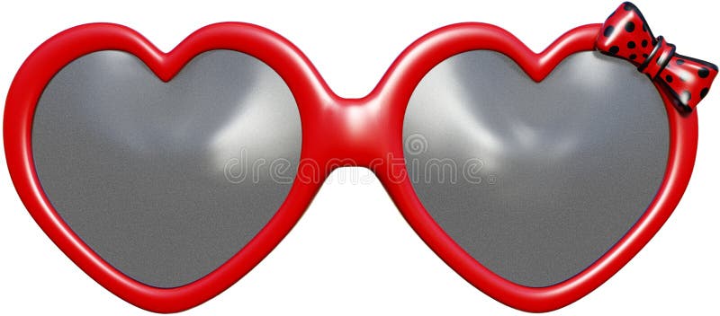 Lunettes De Soleil Droles De Forme De Coeur D Isolement Image Stock Illustration Du Drole Isolement 119530621