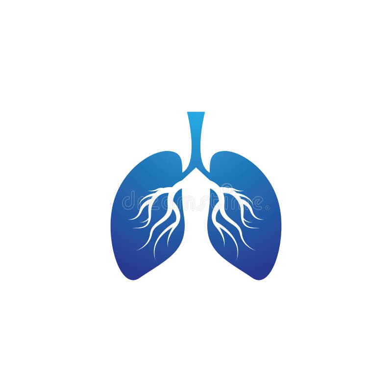 Lung Logo Template Vector Icon Stock Vector Illustration of isolated