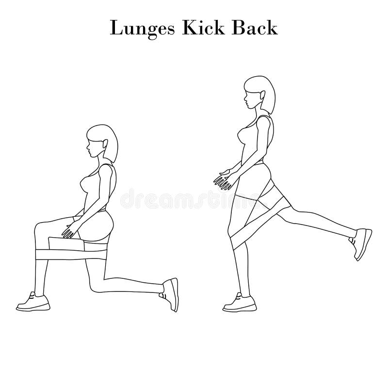 Lunges Silhouette Stock Illustrations – 226 Lunges Silhouette Stock ...