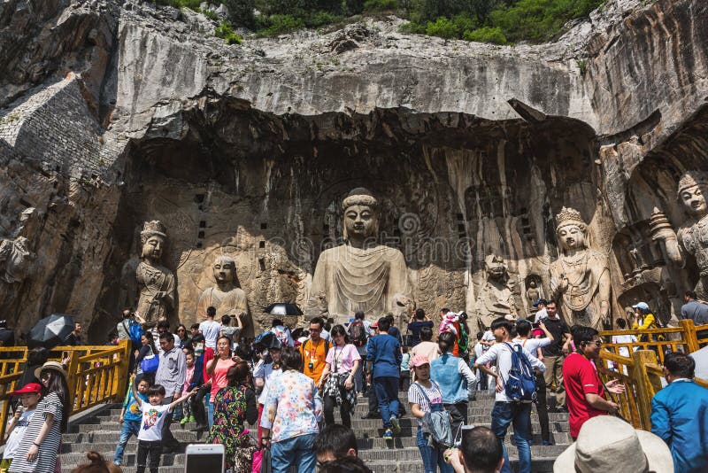 Luoyang Longmen Grottoes in Henan, China stock image Luoyang Longmen Grottoes in Henan, China stock image