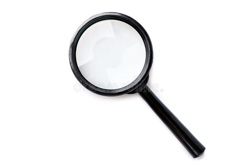 Magnifying glass isolated on white background. Magnifying glass isolated on white background