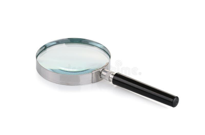 Magnifying glass isolated on white background. Magnifying glass isolated on white background.