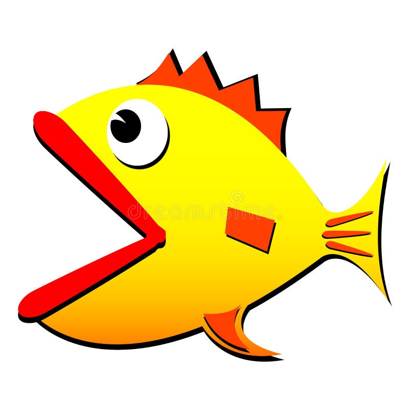 Lustige Fische vektor abbildung. Illustration von marinesoldat - 6172871