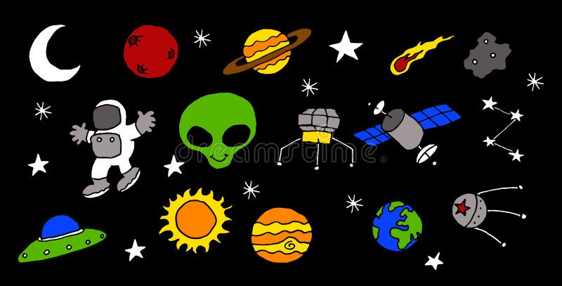 Illustration Eines Satzes Alle Das Sonnensystem