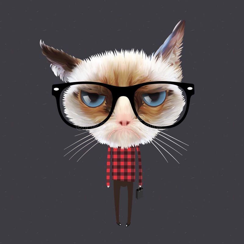 Lustige Karikaturkatze vektor abbildung Lustige Karikaturkatze vektor abbildung