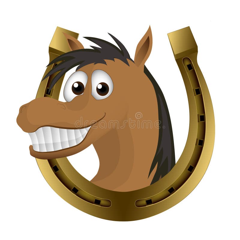 Lustiges Pferd Stock Abbildung Illustration Von Pferd