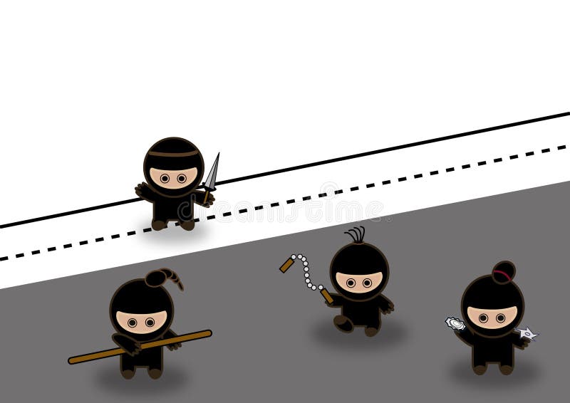 Ninjas Ilustrações, Vetores E Clipart De Stock – (266 Stock