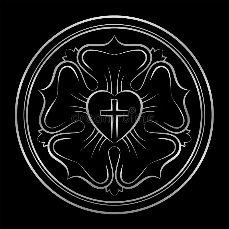 Luther Rose Silver Protestants Symbol