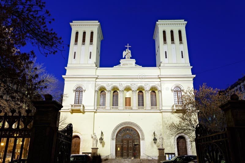 Lutheran Church of St. Peter in St. Petersburg Stock Photo - Image of