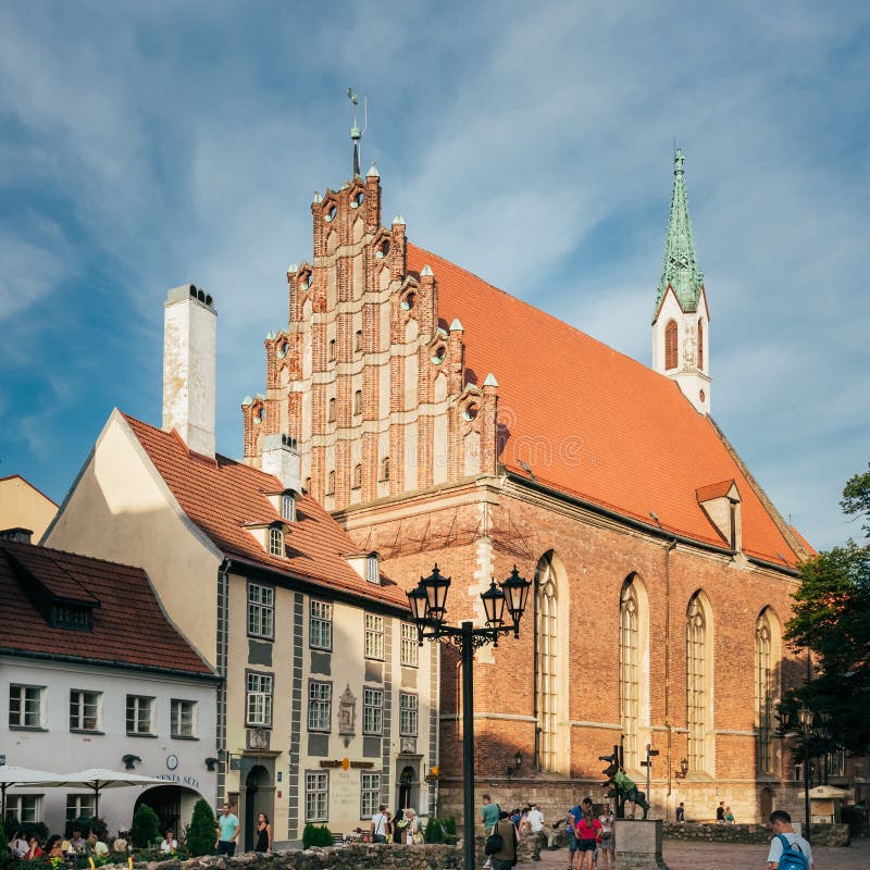 Lutheran St John Kerk, Riga, Letland royalty-vrije stock afbeeldingen Lutheran St John Kerk, Riga, Letland royalty-vrije stock afbeeldingen