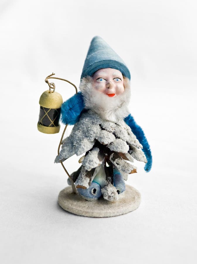 Lutin De Noël Photo Stock. Image Du Cônes, Fête, Bleu - 61313444
