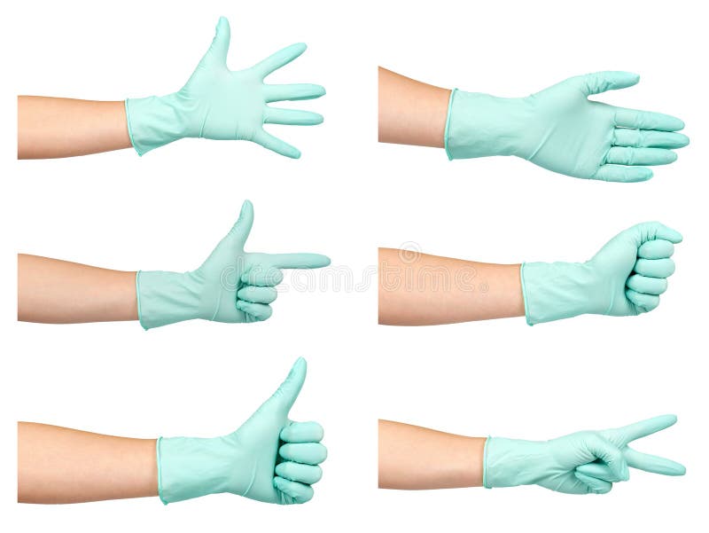 Luvas de proteção clínica, segurança, montagem e recolha fotos de stock Luvas de proteção clínica, segurança, montagem e recolha fotos de stock