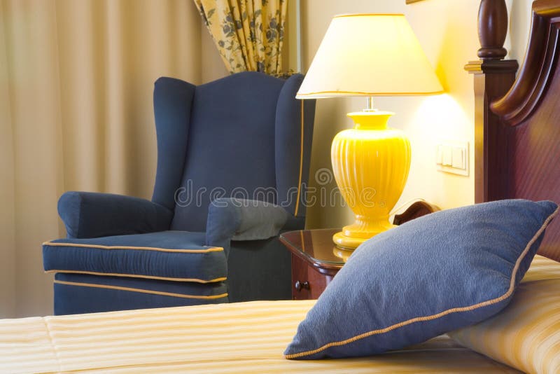 Chambre d'hôtel de luxe photos stock