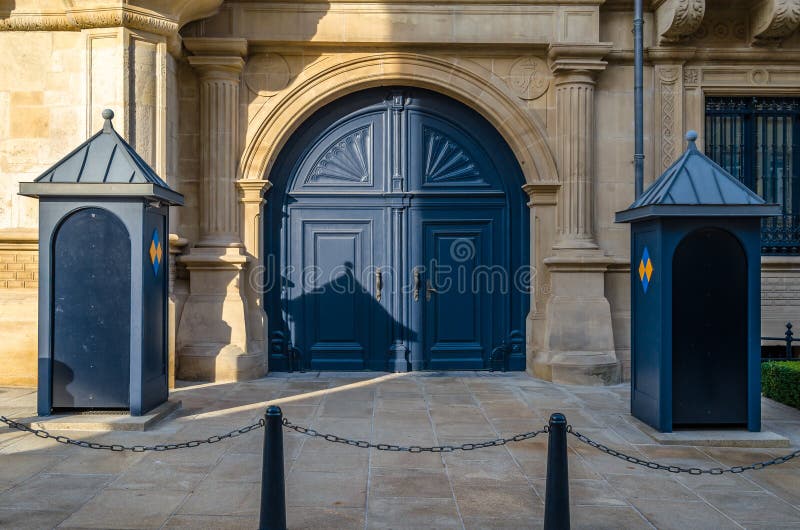 Detail of the Grand Ducal Palace in Luxembourg City, Luxembourg ...