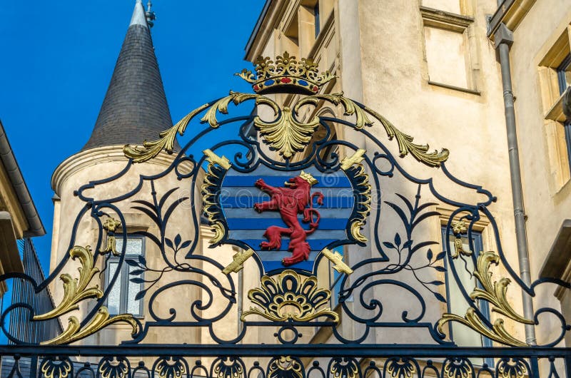Detail of the Grand Ducal Palace in Luxembourg City, Luxembourg ...