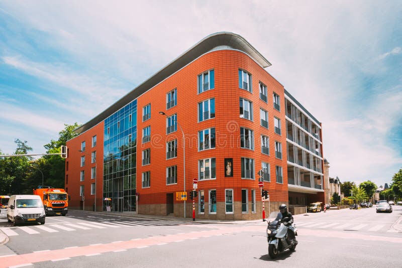 Luxembourg. Building of the Germany Embassy in Luxembourg Editorial