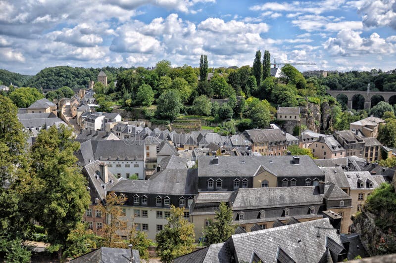 Calles en luxemburgo la ciudad.