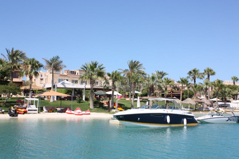 Luxevilla's in Egypte stock afbeeldingen Luxevilla's in Egypte stock afbeeldingen
