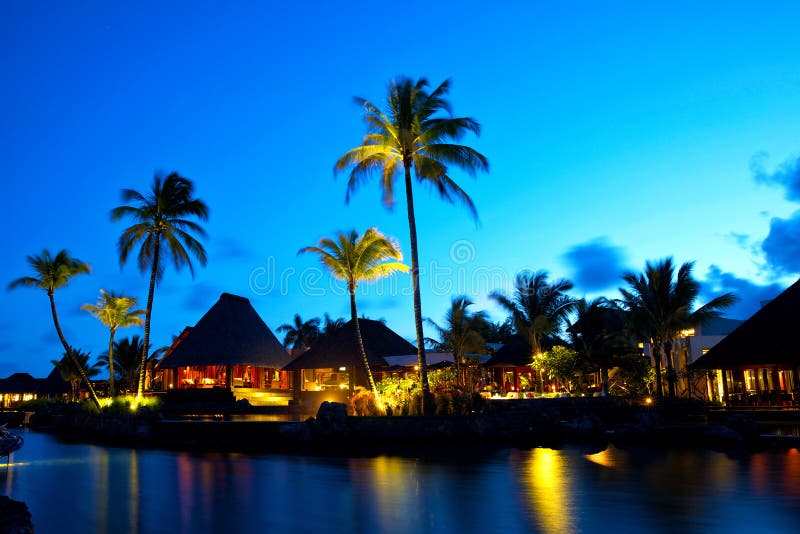 Luxezonsondergang in Mauritius royalty-vrije stock afbeelding Luxezonsondergang in Mauritius royalty-vrije stock afbeelding