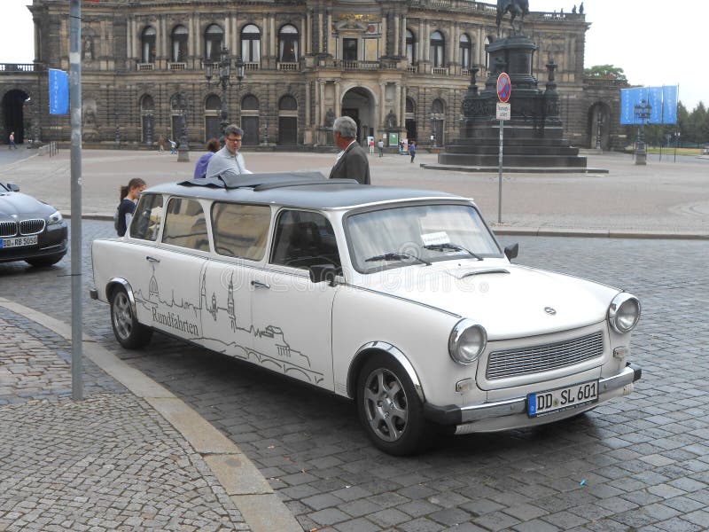 Luxo-Trabi em Dresden! fotografia de stock Luxo-Trabi em Dresden! fotografia de stock