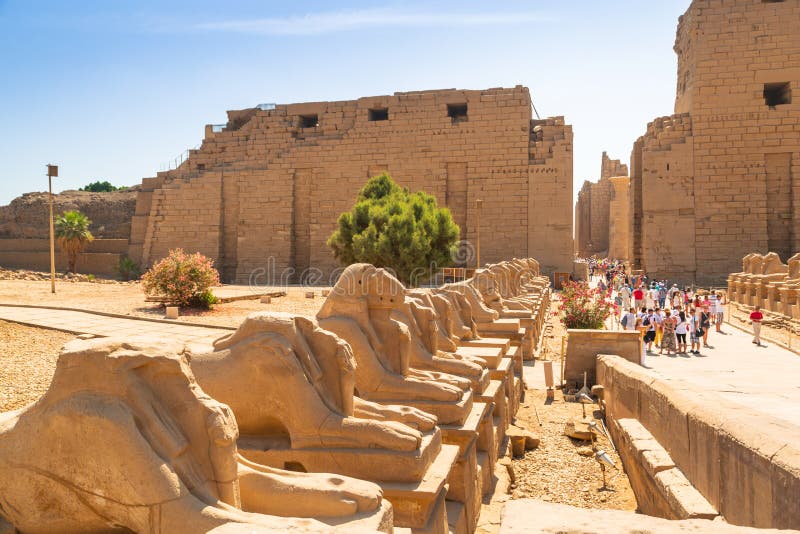 Karnak temple of Luxor, Egypt royalty free stock photography Karnak temple of Luxor, Egypt royalty free stock photography