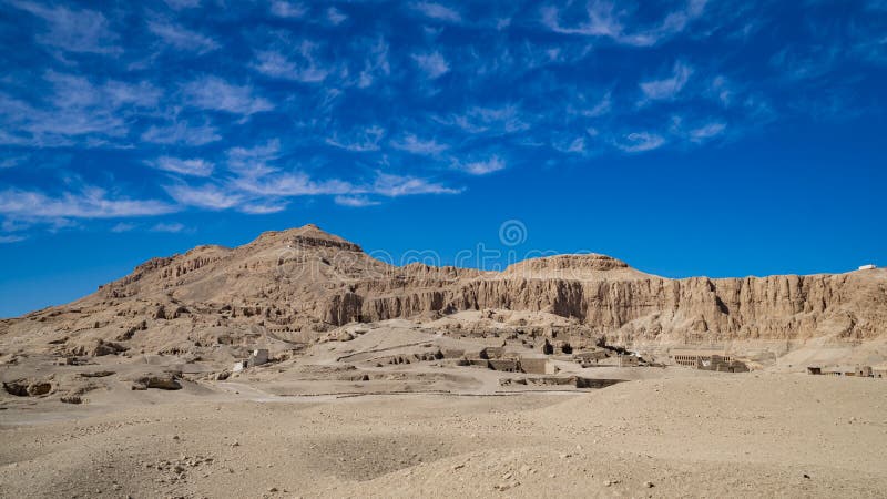 Luxor, Egypt : The Mortuary Temple of Hatshepsut, also known as the Djeser-Djeseru, is a mortuary temple of Ancient Egypt located stock image Luxor, Egypt : The Mortuary Temple of Hatshepsut, also known as the Djeser-Djeseru, is a mortuary temple of Ancient Egypt located stock image