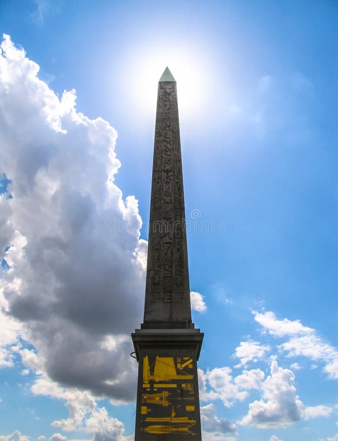 Luxor Obelisk in Paris stock photo. Image of monument 96066570