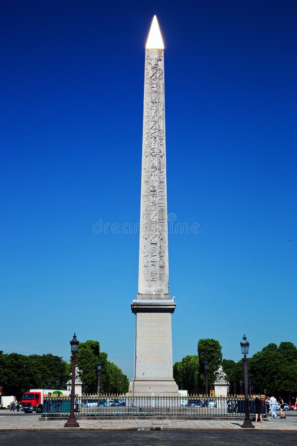 The Luxor Obelisk at the Place de la Concorde in Paris, France