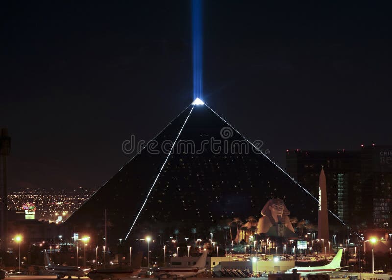A Luxor View from McCarran International Airport royalty free stock photos A Luxor View from McCarran International Airport royalty free stock photos