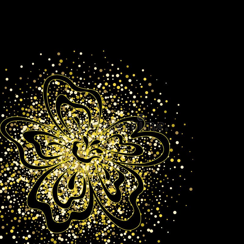 Luxueuze, geheimzinnige, uitstekende, abstracte plons van vloeibaar goud op een zwarte achtergrond royalty-vrije illustratie Luxueuze, geheimzinnige, uitstekende, abstracte plons van vloeibaar goud op een zwarte achtergrond royalty-vrije illustratie