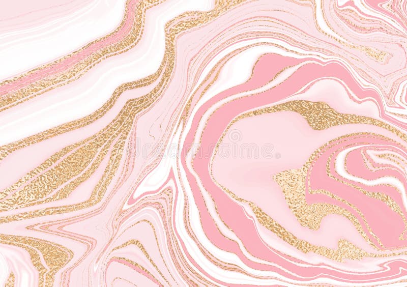 Luxurious Golden Marble Texture. Abstract Pink Marble with Gold ...