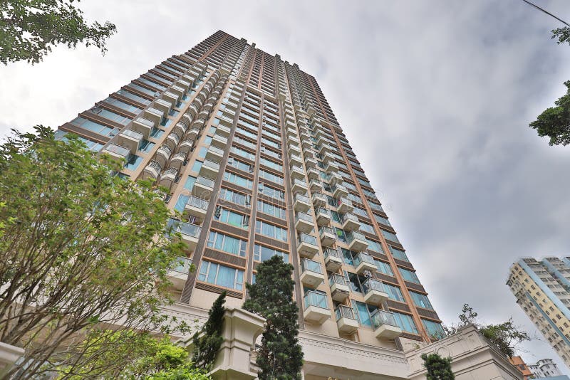 A Luxurious of House at Kwun Tong Stock Image Image of tall, light