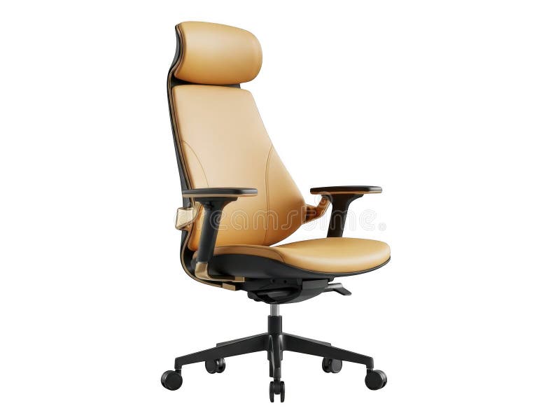 Luxurious leather office chair royalty free illustration
