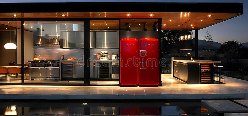 Luxurious new kitchen with new and high-tech appliances High quality photo stock images