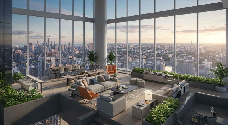 Image showcasing Elevated Living: Decoding the Secrets of Penthouse Interior Design